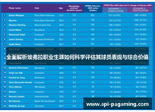 全面解析埃弗拉职业生涯如何科学评估其球员表现与综合价值